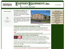 Tablet Screenshot of easternequipmentinc.com